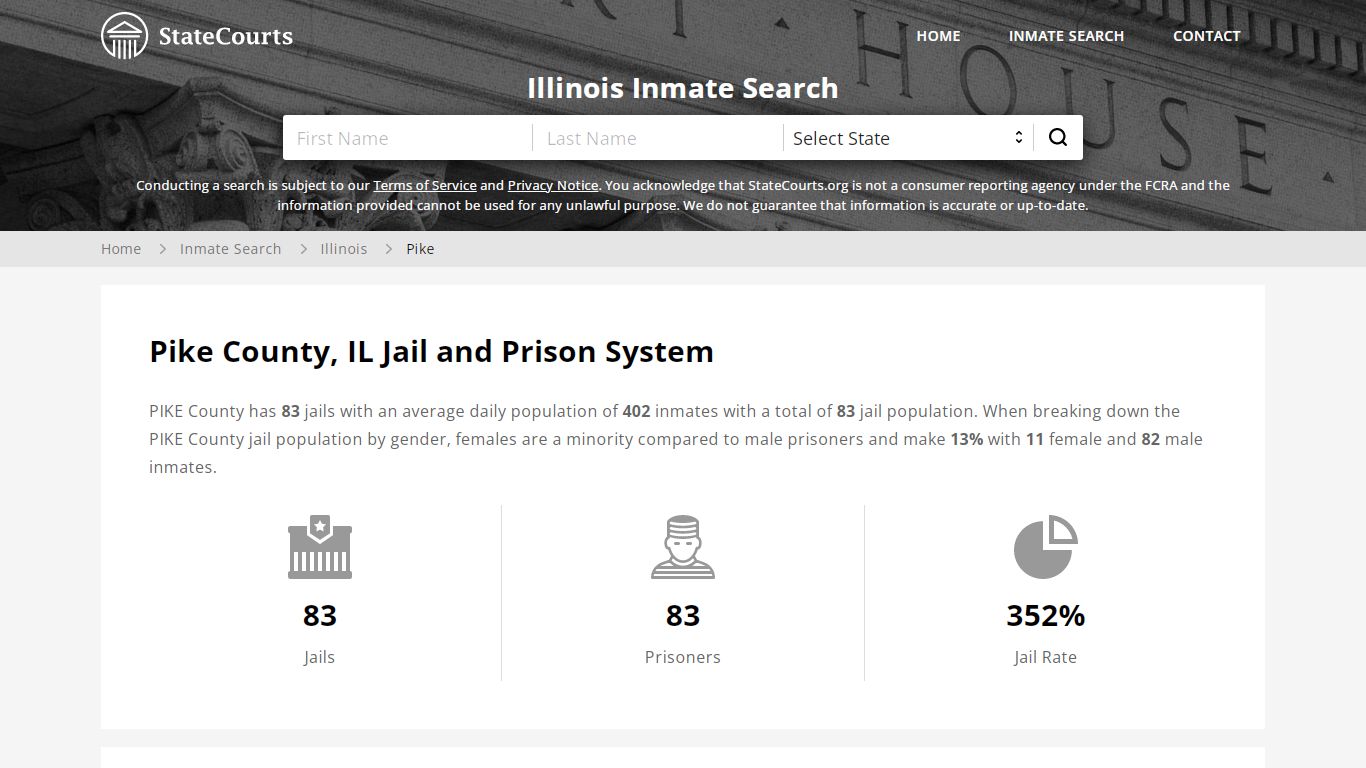 Pike County, IL Inmate Search - StateCourts